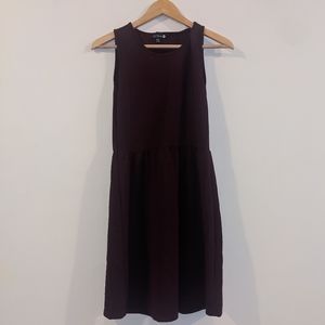 Burgundy Textured Dress